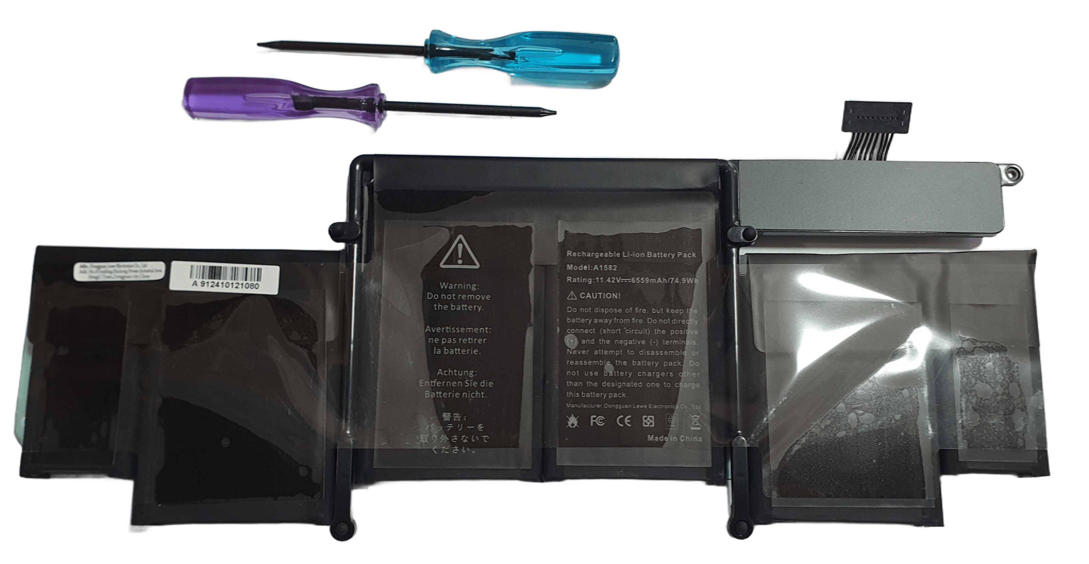 BATERIA MODEL: A1493 PARA APPLE MACBOOK A1502 11.36V, 74.9Wh, 6600mAh 