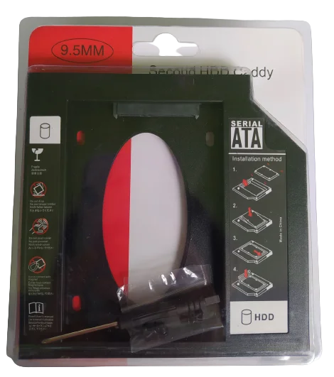CADDY 12.7mm SATA 3.0, 2.5 HDD SSD CD DVD-ROM Laptop