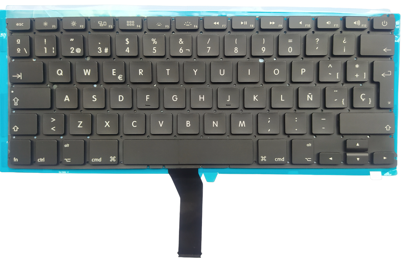 TECLADO PARA LAPTOP APPLE MACBOOK AIR 13 A1369 A1466 - CON RETROILUMINACION - ESPAÑOL