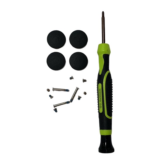 GOMAS TORNILLOS Y DESTORNILLADOR PARA MACBOOK PRO 13" A1278 A1286 A1297