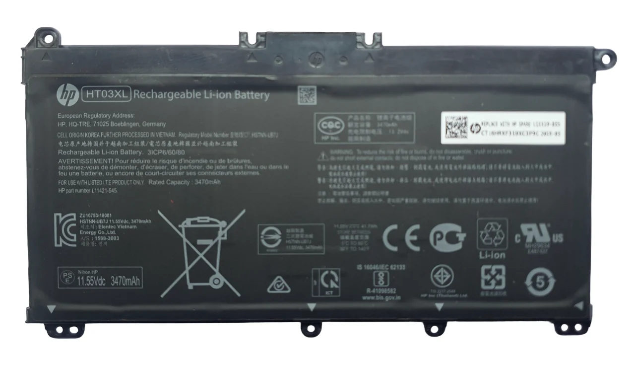 BATERIA DE SEGUNDA HT03XL PARA HP