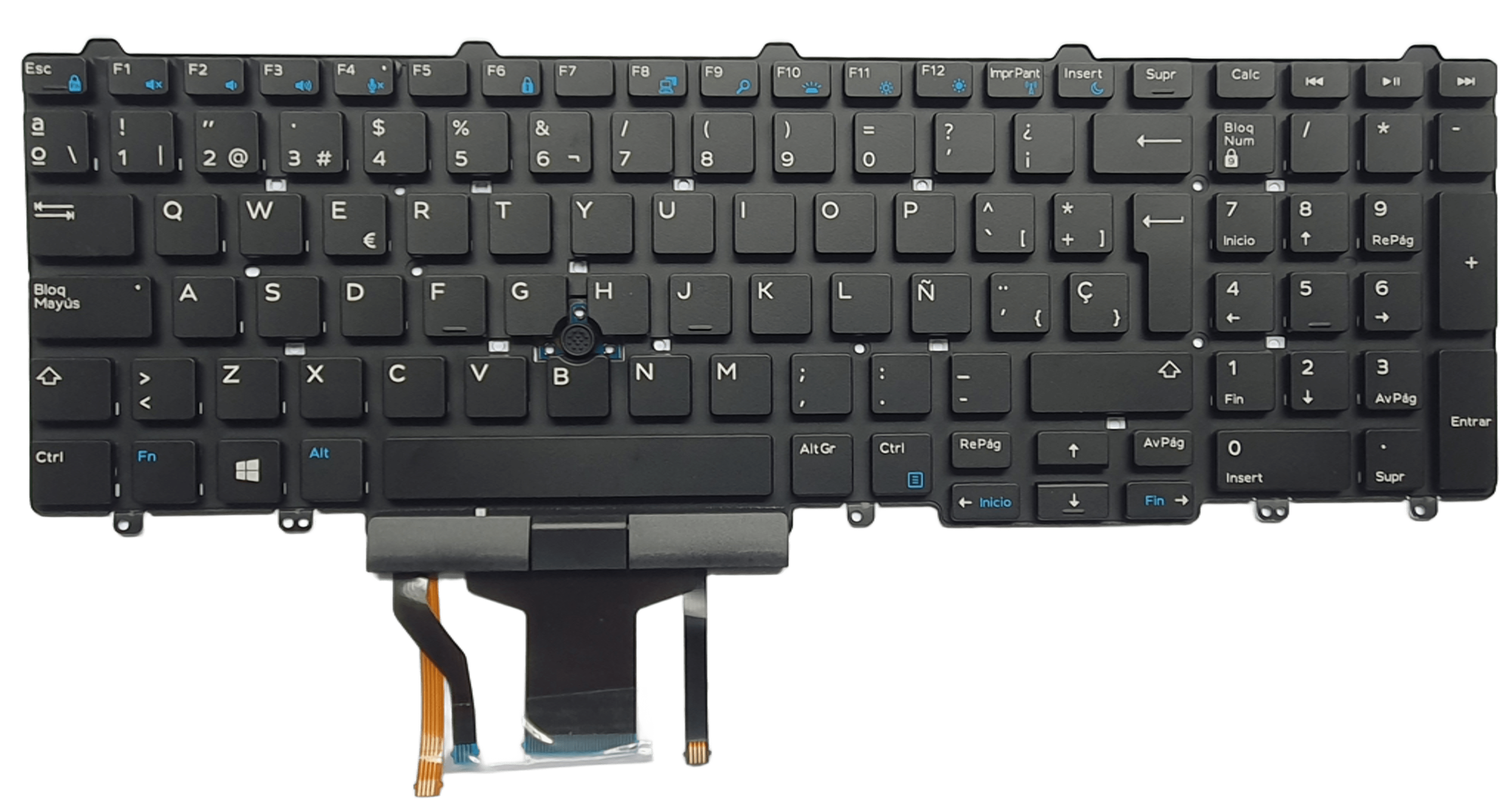 TECLADO PARA LAPTOP DELL LATITUDE E5550 P37F E5570 P48F E5580 E5590 PRECISION 3510