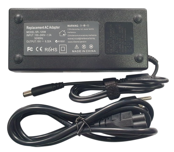 CARGADOR PARA LAPTOP HP 19V 6.32A 7.4x5.0MM 120W - PUNTA PIN - GRUESO - NUEVO