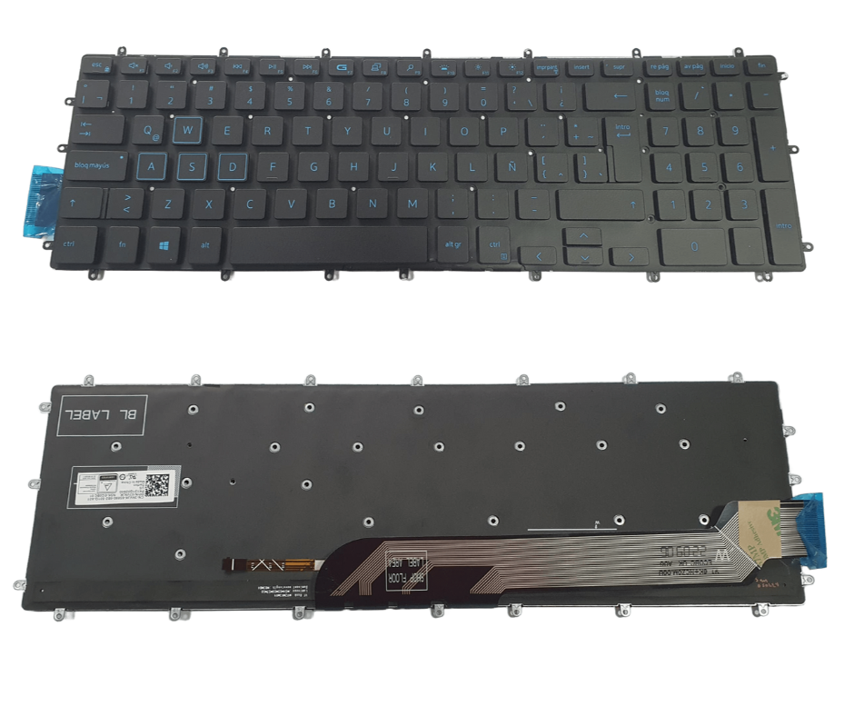 TECLADO PARA LAPTOP DELL 15-7566 5567 7567 5665 G3-3579 3779 3583 G5 5587 5570 P72F 7577 3590 - RETROILUMINADO - ORIGINAL