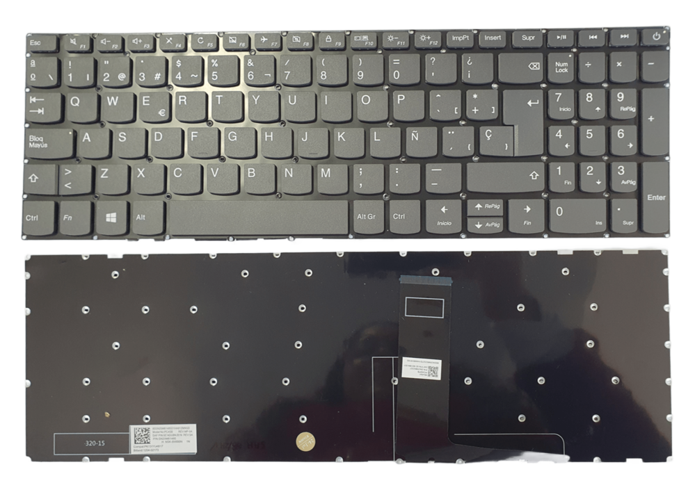 TECLADO PARA LENOVO 320-15IAP 320-15AST 320-15ABR 330-17IKB L340-15IWL - ORIGINAL - MODEL: PC5CP-LA - C/POWER